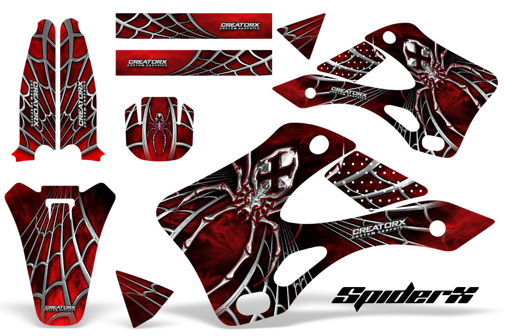 Kawasaki KX 250 99-02 Graphics Kit SpiderX Red